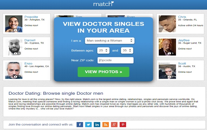 online dating for doctors